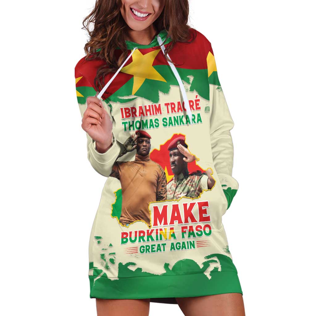 Ibrahim Traore Thomas Sankara Hoodie Dress Make Burkina Faso Great Again