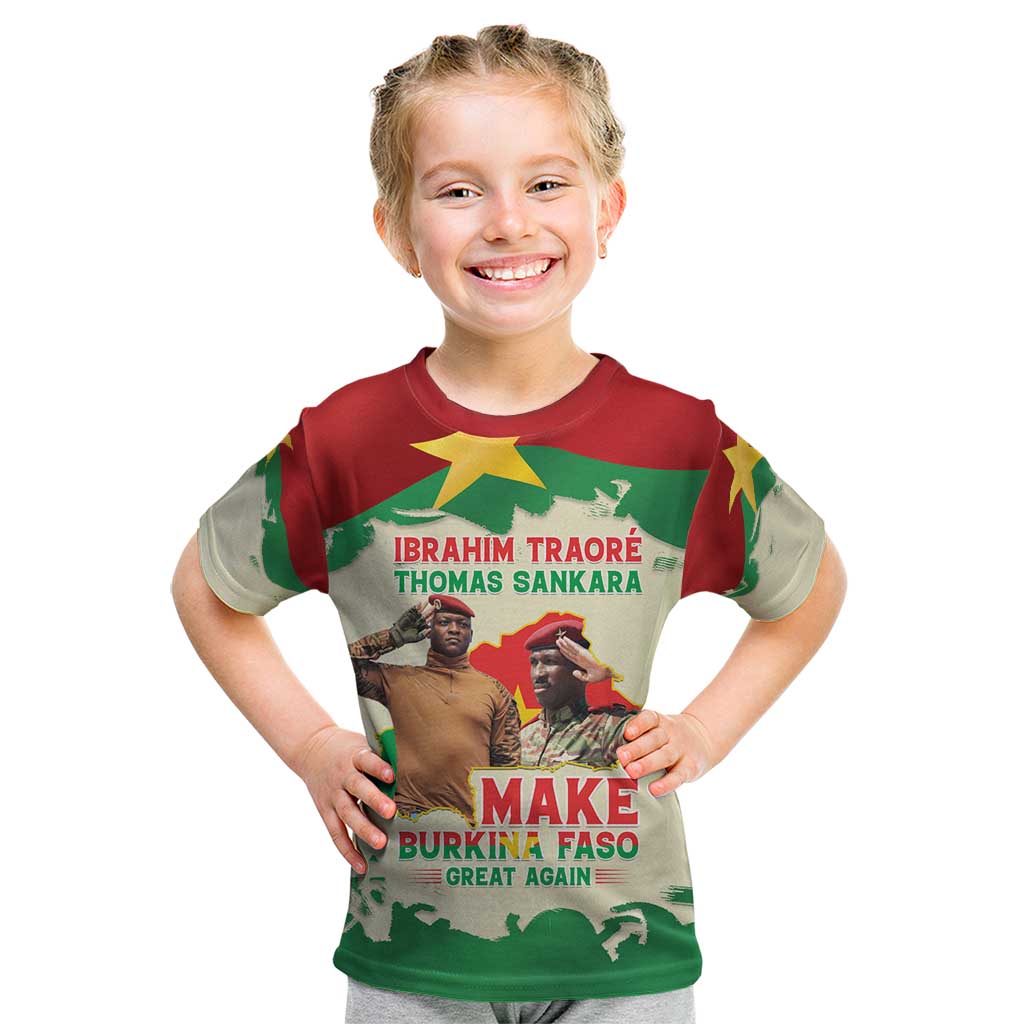 Ibrahim Traore Thomas Sankara Kid T Shirt Make Burkina Faso Great Again