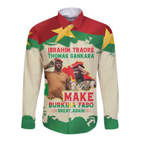Ibrahim Traore Thomas Sankara Long Sleeve Button Shirt Make Burkina Faso Great Again