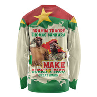 Ibrahim Traore Thomas Sankara Long Sleeve Shirt Make Burkina Faso Great Again
