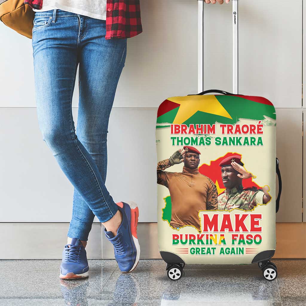 Ibrahim Traore Thomas Sankara Luggage Cover Make Burkina Faso Great Again
