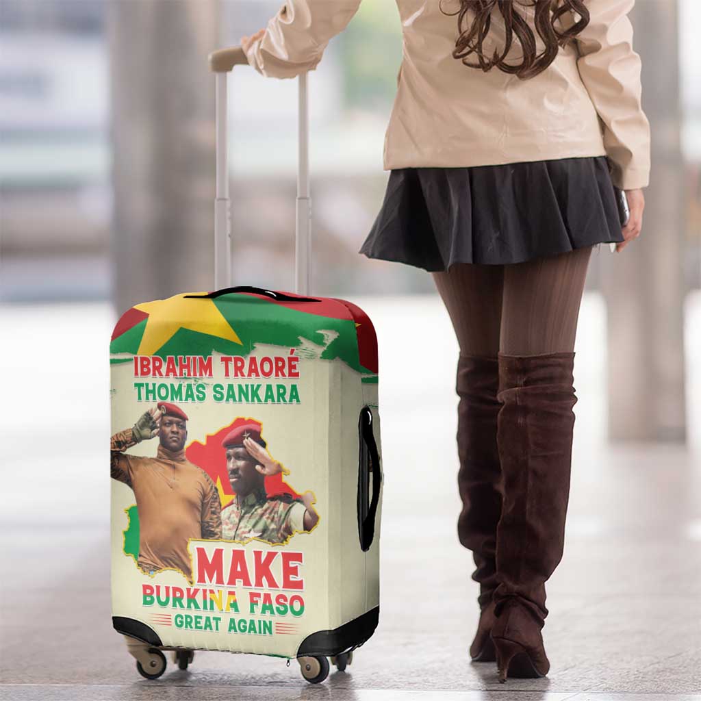 Ibrahim Traore Thomas Sankara Luggage Cover Make Burkina Faso Great Again