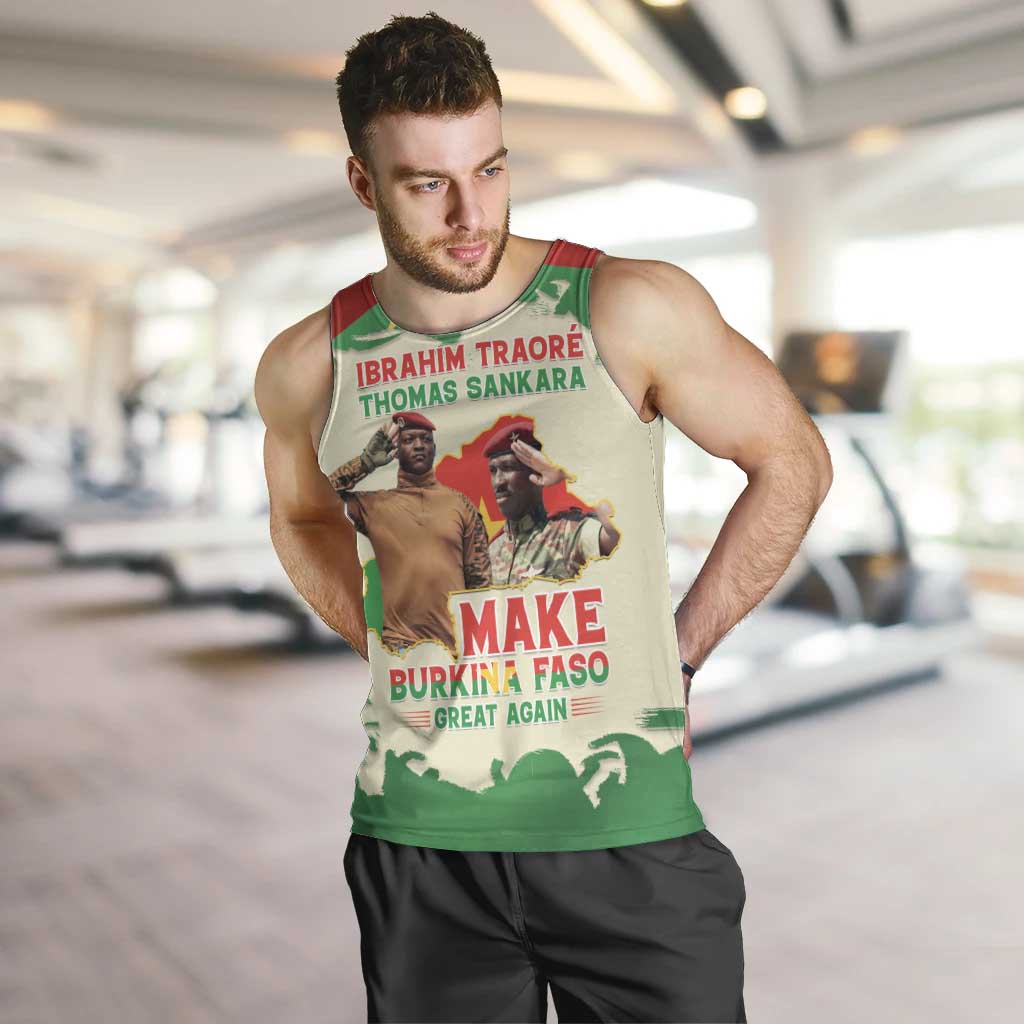 Ibrahim Traore Thomas Sankara Men Tank Top Make Burkina Faso Great Again