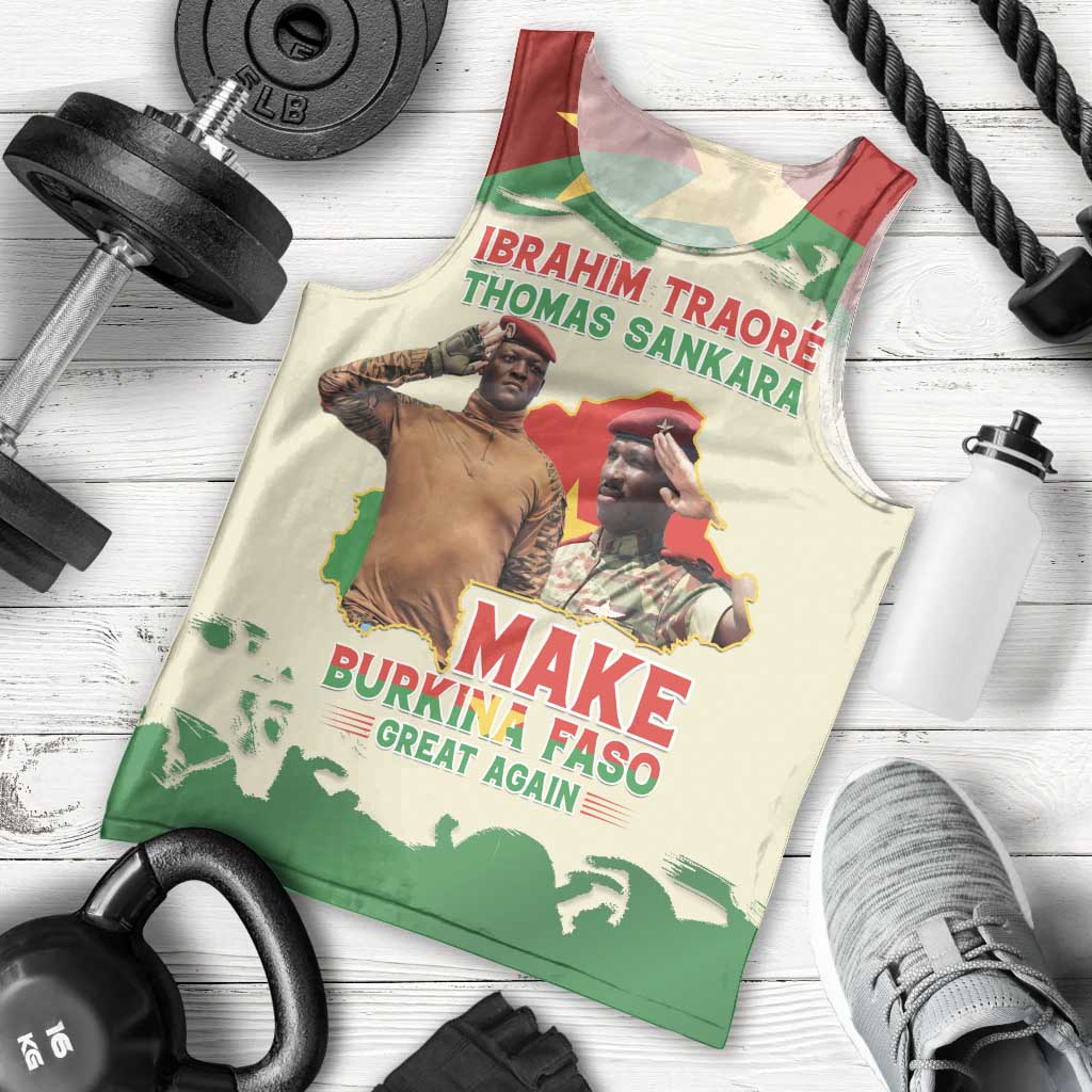 Ibrahim Traore Thomas Sankara Men Tank Top Make Burkina Faso Great Again