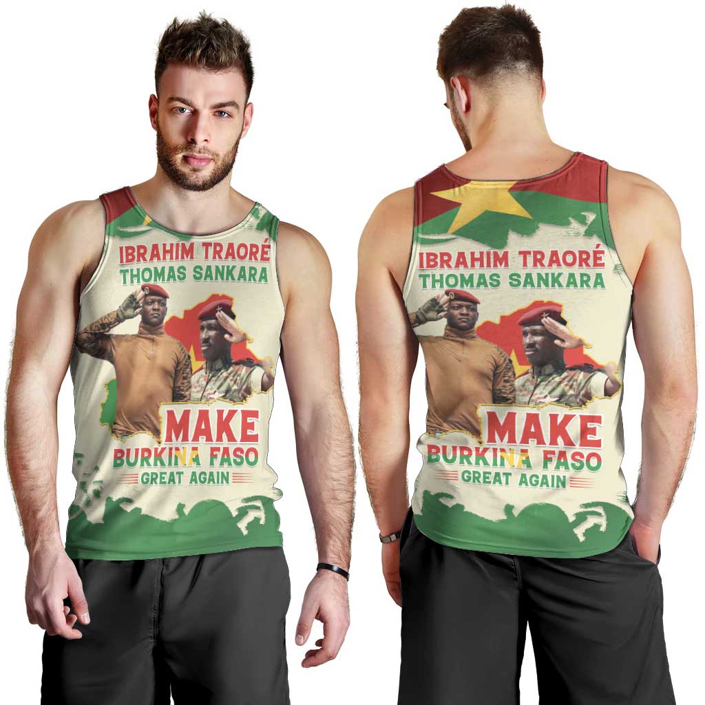 Ibrahim Traore Thomas Sankara Men Tank Top Make Burkina Faso Great Again