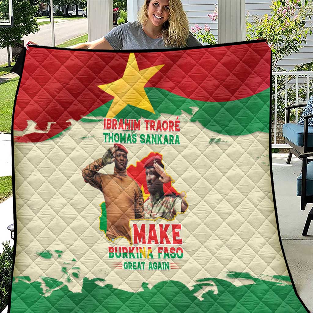 Ibrahim Traore Thomas Sankara Quilt Make Burkina Faso Great Again