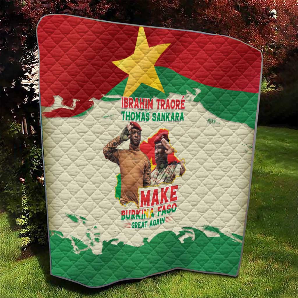 Ibrahim Traore Thomas Sankara Quilt Make Burkina Faso Great Again