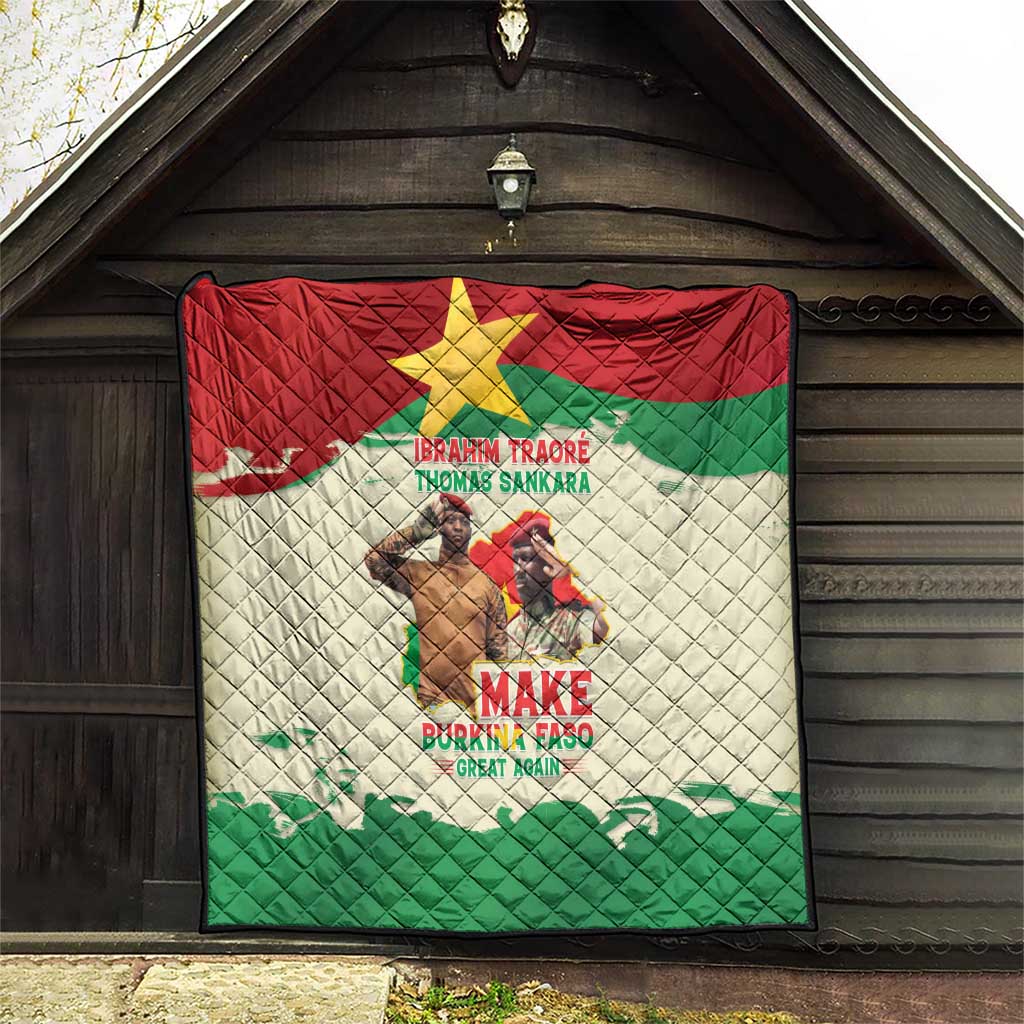 Ibrahim Traore Thomas Sankara Quilt Make Burkina Faso Great Again
