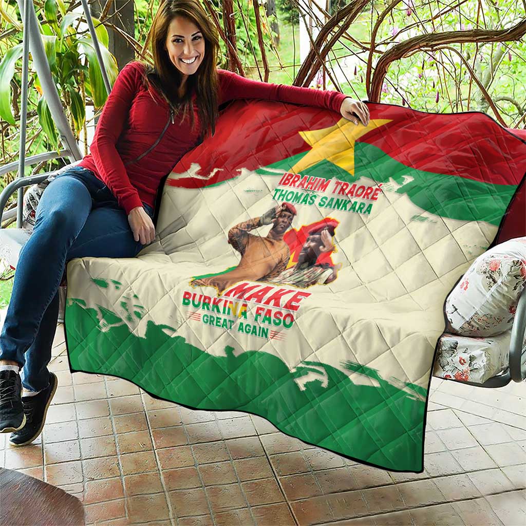 Ibrahim Traore Thomas Sankara Quilt Make Burkina Faso Great Again