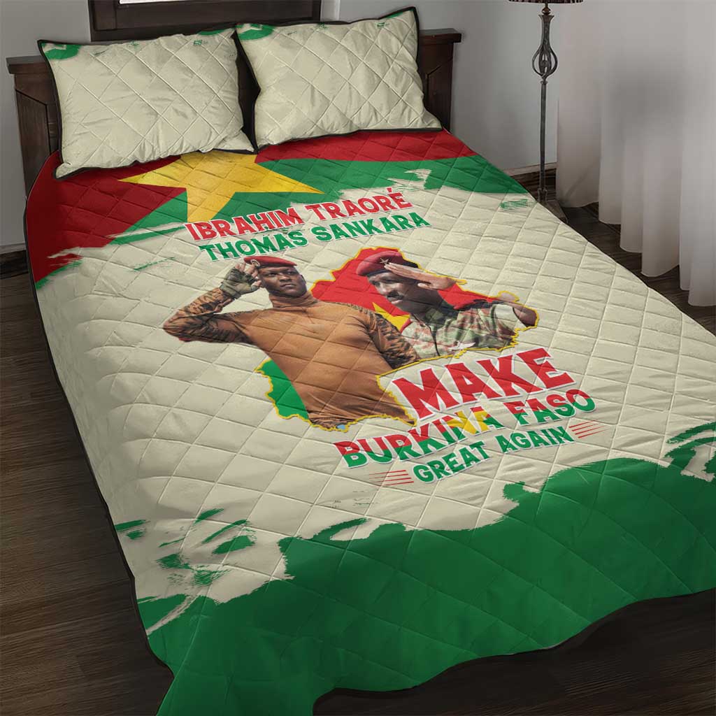 Ibrahim Traore Thomas Sankara Quilt Bed Set Make Burkina Faso Great Again