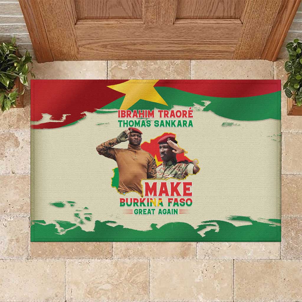 Ibrahim Traore Thomas Sankara Rubber Doormat Make Burkina Faso Great Again