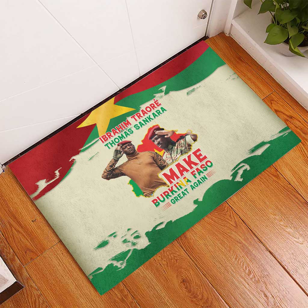 Ibrahim Traore Thomas Sankara Rubber Doormat Make Burkina Faso Great Again