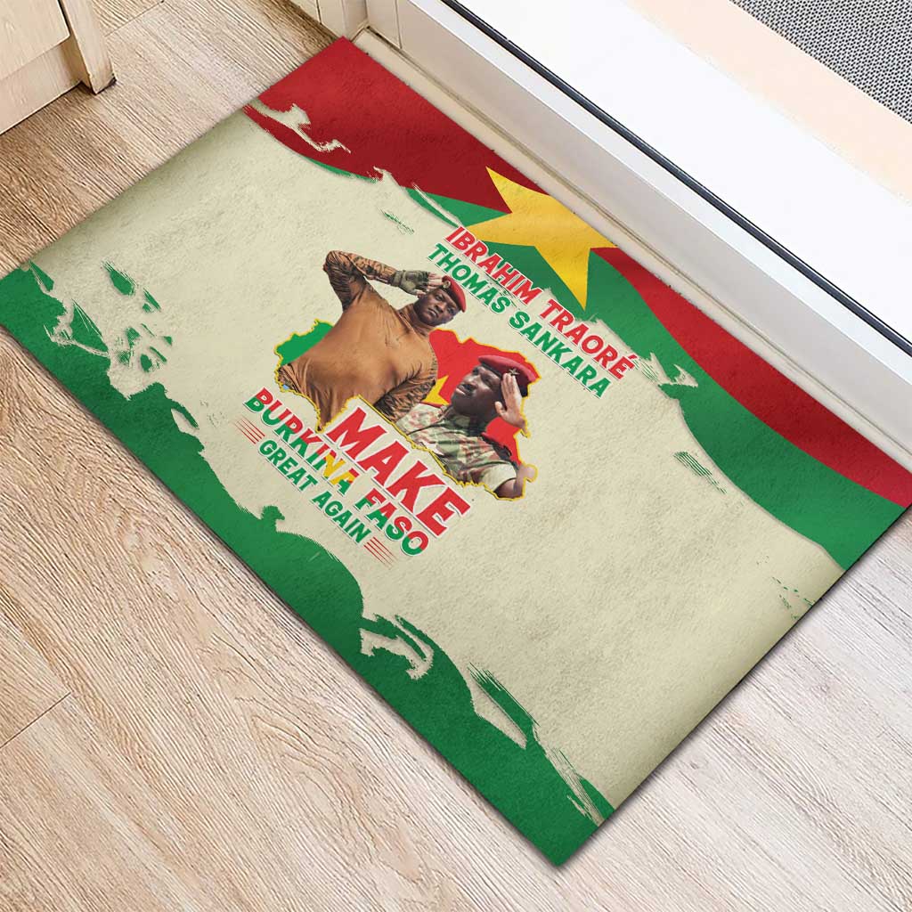 Ibrahim Traore Thomas Sankara Rubber Doormat Make Burkina Faso Great Again