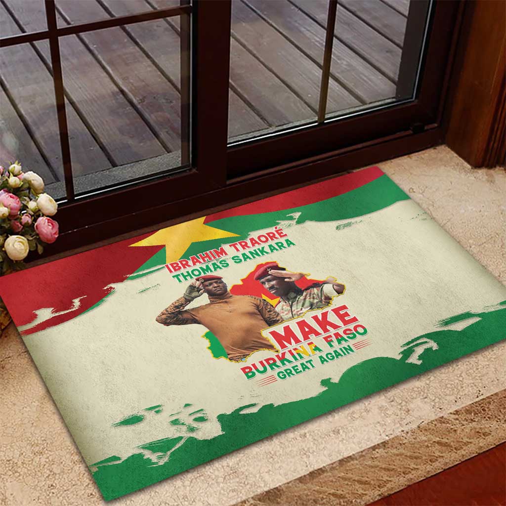 Ibrahim Traore Thomas Sankara Rubber Doormat Make Burkina Faso Great Again