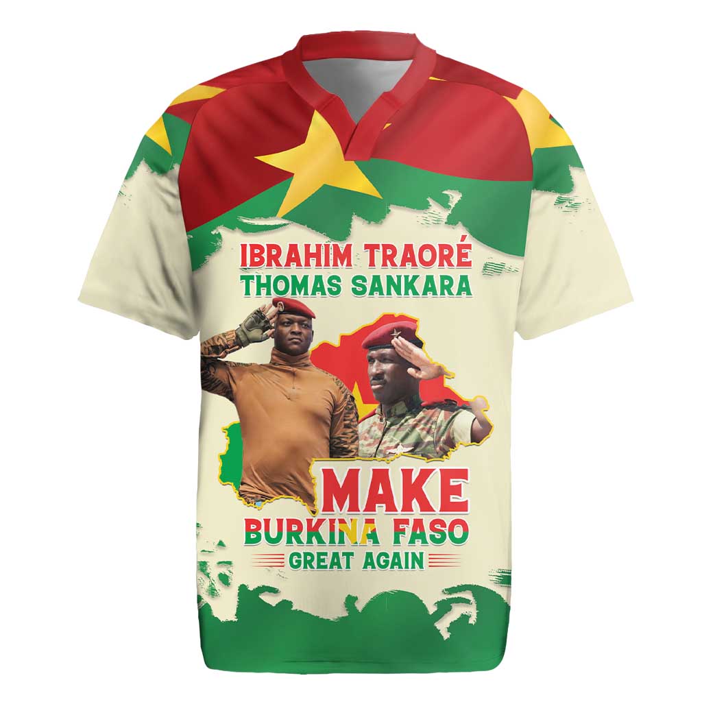 Ibrahim Traore Thomas Sankara Rugby Jersey Make Burkina Faso Great Again