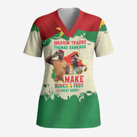 Ibrahim Traore Thomas Sankara Scrub Top Make Burkina Faso Great Again - Wonder Print Shop