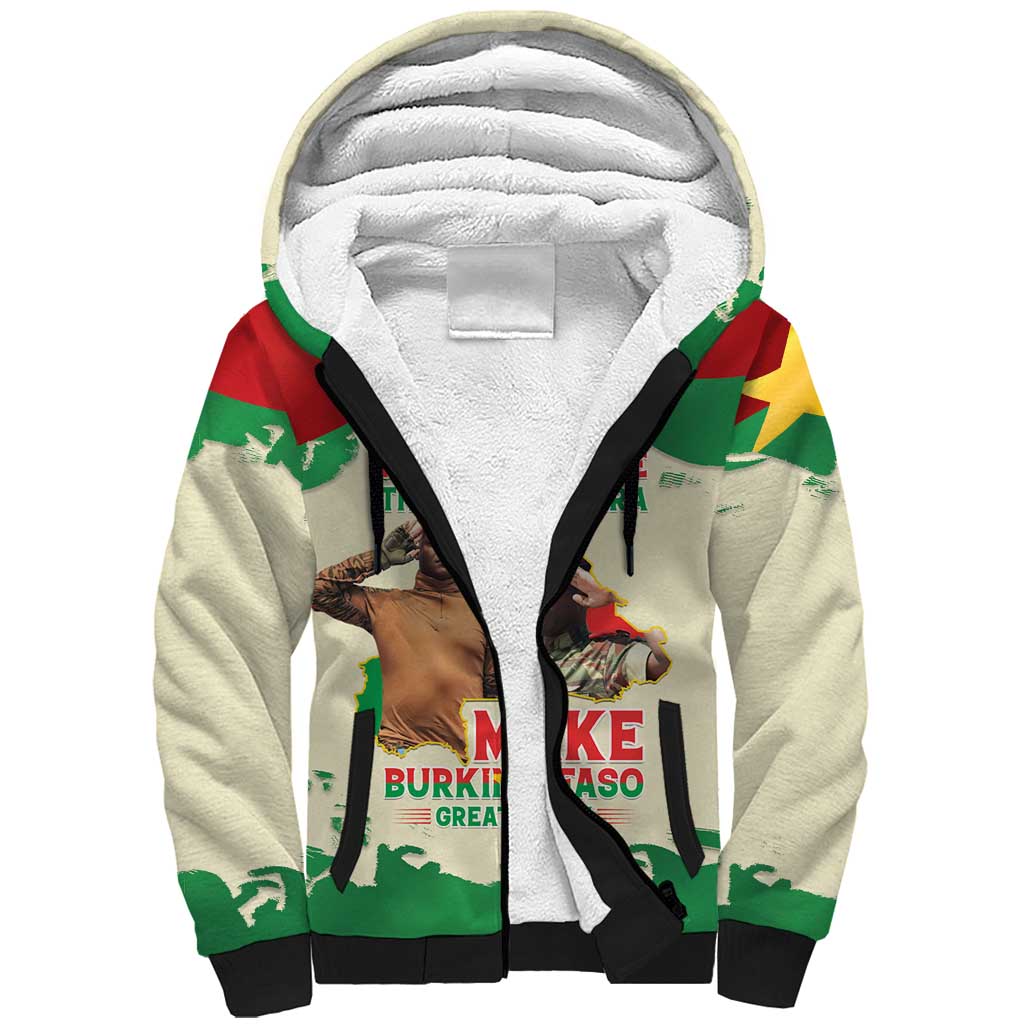 Ibrahim Traore Thomas Sankara Sherpa Hoodie Make Burkina Faso Great Again