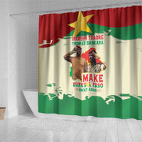 Ibrahim Traore Thomas Sankara Shower Curtain Make Burkina Faso Great Again