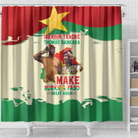 Ibrahim Traore Thomas Sankara Shower Curtain Make Burkina Faso Great Again