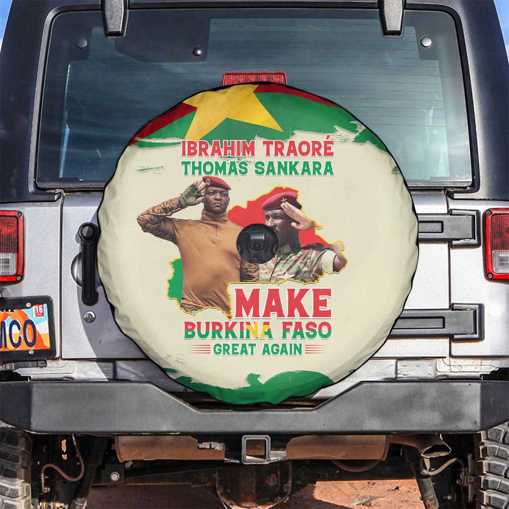 Ibrahim Traore Thomas Sankara Spare Tire Cover Make Burkina Faso Great Again