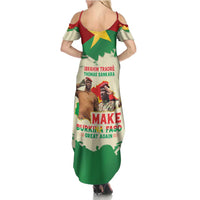 Ibrahim Traore Thomas Sankara Summer Maxi Dress Make Burkina Faso Great Again