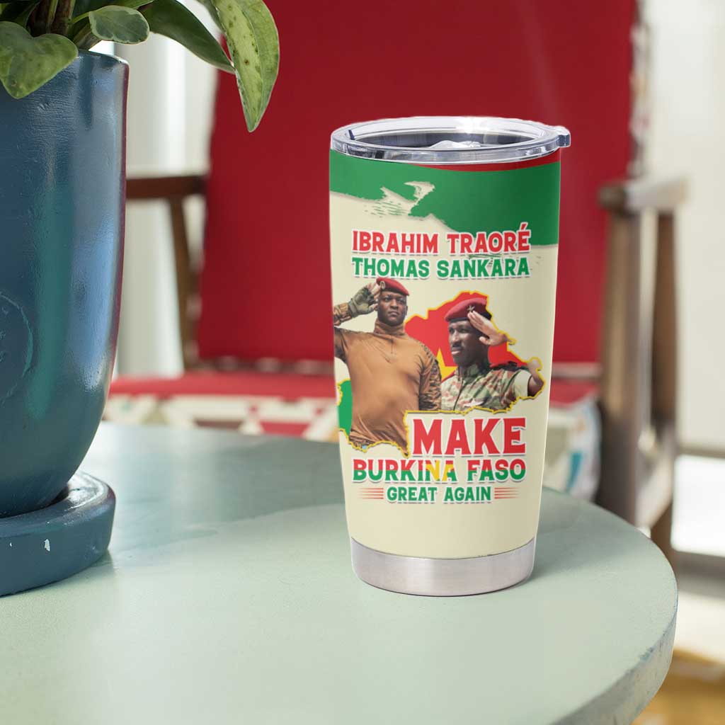 Ibrahim Traore Thomas Sankara Tumbler Cup Make Burkina Faso Great Again