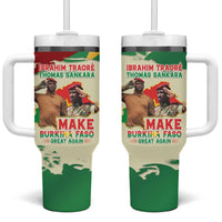 Ibrahim Traore Thomas Sankara Tumbler With Handle Make Burkina Faso Great Again