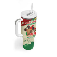 Ibrahim Traore Thomas Sankara Tumbler With Handle Make Burkina Faso Great Again