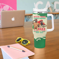 Ibrahim Traore Thomas Sankara Tumbler With Handle Make Burkina Faso Great Again