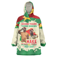 Ibrahim Traore Thomas Sankara Wearable Blanket Hoodie Make Burkina Faso Great Again