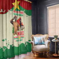 Ibrahim Traore Thomas Sankara Window Curtain Make Burkina Faso Great Again