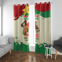 Ibrahim Traore Thomas Sankara Window Curtain Make Burkina Faso Great Again