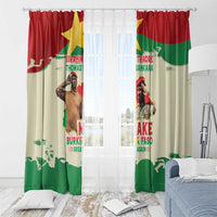 Ibrahim Traore Thomas Sankara Window Curtain Make Burkina Faso Great Again