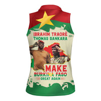 Ibrahim Traore Thomas Sankara Women Sleeveless Polo Shirt Make Burkina Faso Great Again