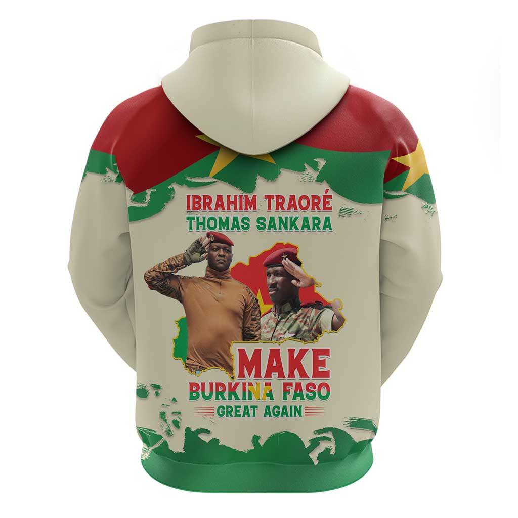 Ibrahim Traore Thomas Sankara Zip Hoodie Make Burkina Faso Great Again