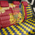Chad Independence Day Back Car Seat Cover Coat Of Arms Gerbera Daisy