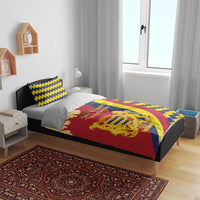 Chad Independence Day Bedding Set Coat Of Arms Gerbera Daisy