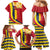 Personalised Chad Independence Day Family Matching Mermaid Dress and Hawaiian Shirt Coat Of Arms Gerbera Daisy