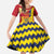 Personalised Chad Independence Day Family Matching Off Shoulder Maxi Dress and Hawaiian Shirt Coat Of Arms Gerbera Daisy