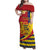 Personalised Chad Independence Day Family Matching Off Shoulder Maxi Dress and Hawaiian Shirt Coat Of Arms Gerbera Daisy