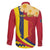 Personalised Chad Independence Day Family Matching Summer Maxi Dress and Hawaiian Shirt Coat Of Arms Gerbera Daisy