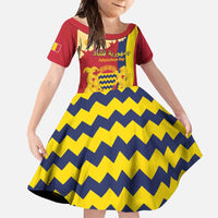 Personalised Chad Independence Day Family Matching Tank Maxi Dress and Hawaiian Shirt Coat Of Arms Gerbera Daisy