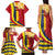 Personalised Chad Independence Day Family Matching Tank Maxi Dress and Hawaiian Shirt Coat Of Arms Gerbera Daisy