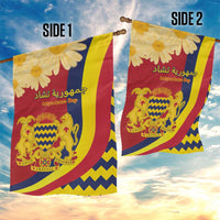 Chad Independence Day Garden Flag Coat Of Arms Gerbera Daisy