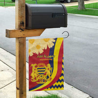 Chad Independence Day Garden Flag Coat Of Arms Gerbera Daisy