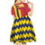 Personalised Chad Independence Day Kid Short Sleeve Dress Coat Of Arms Gerbera Daisy