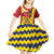 Personalised Chad Independence Day Kid Short Sleeve Dress Coat Of Arms Gerbera Daisy