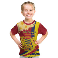 Personalised Chad Independence Day Kid T Shirt Coat Of Arms Gerbera Daisy