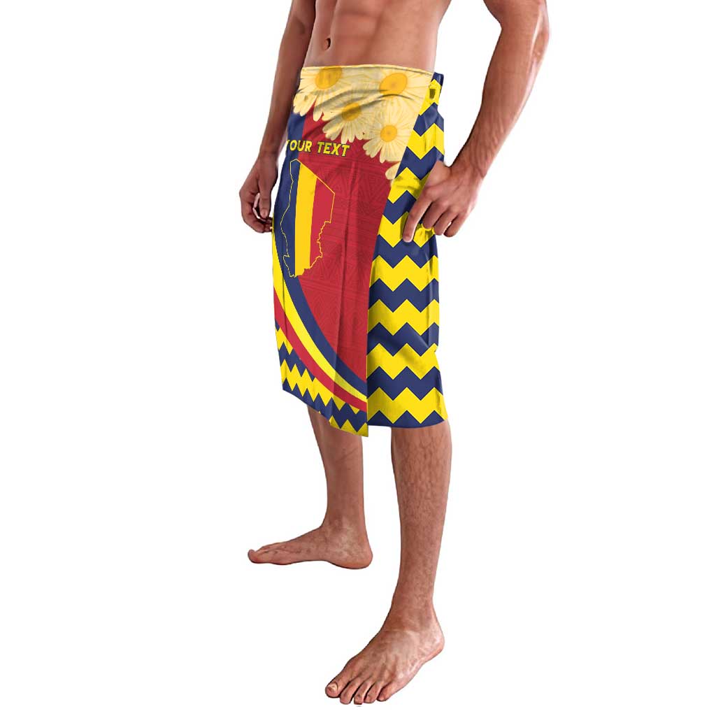 Personalised Chad Independence Day Lavalava Coat Of Arms Gerbera Daisy
