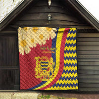 Chad Independence Day Quilt Coat Of Arms Gerbera Daisy